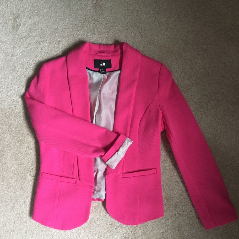 HM pink blazer